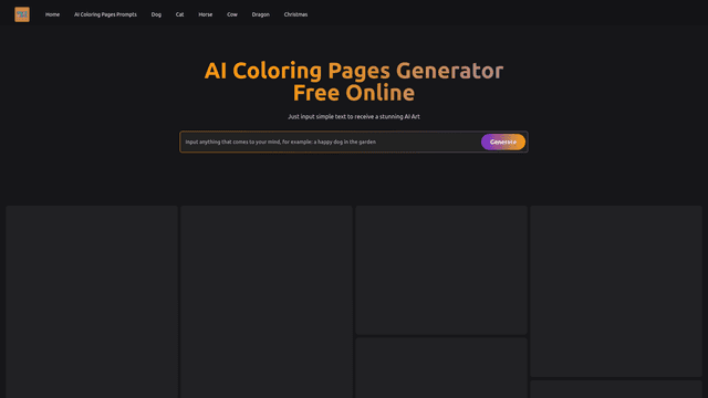 Thumbnail image for AI Coloring Pages Generator