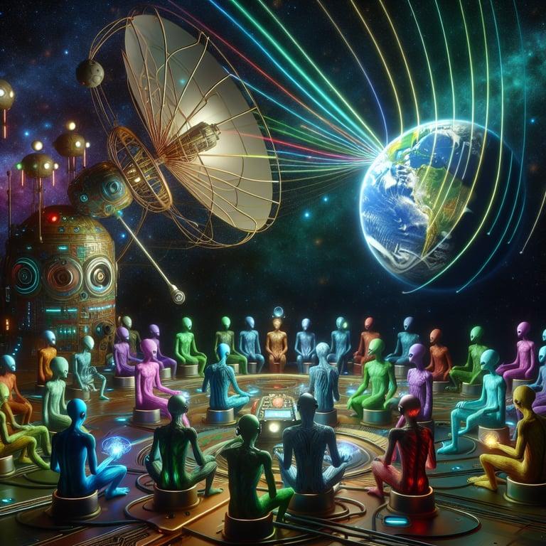 Banner for Cosmic Eavesdropping: Spillover Signals from Earth Might Catch Alien Ears