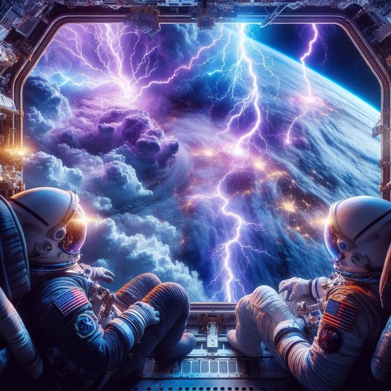 Banner for NASA Astronauts Capture Breathtaking Lightning Show from Space!