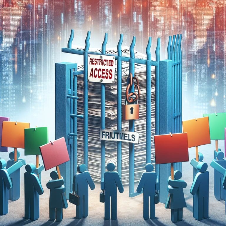 Banner for Financial Times Article Access Restricted: Call for More Open Information