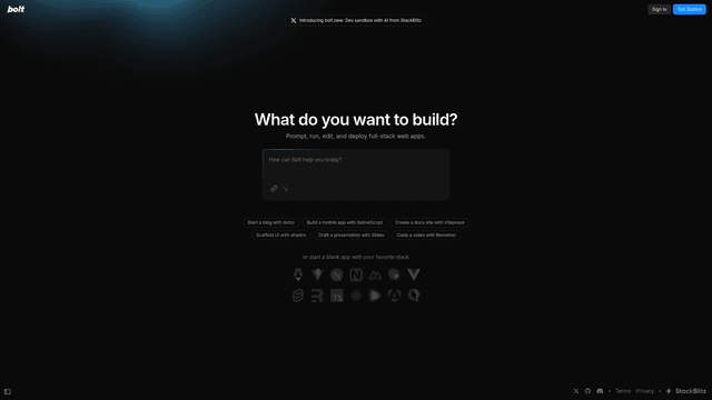 Thumbnail image for Bolt.new