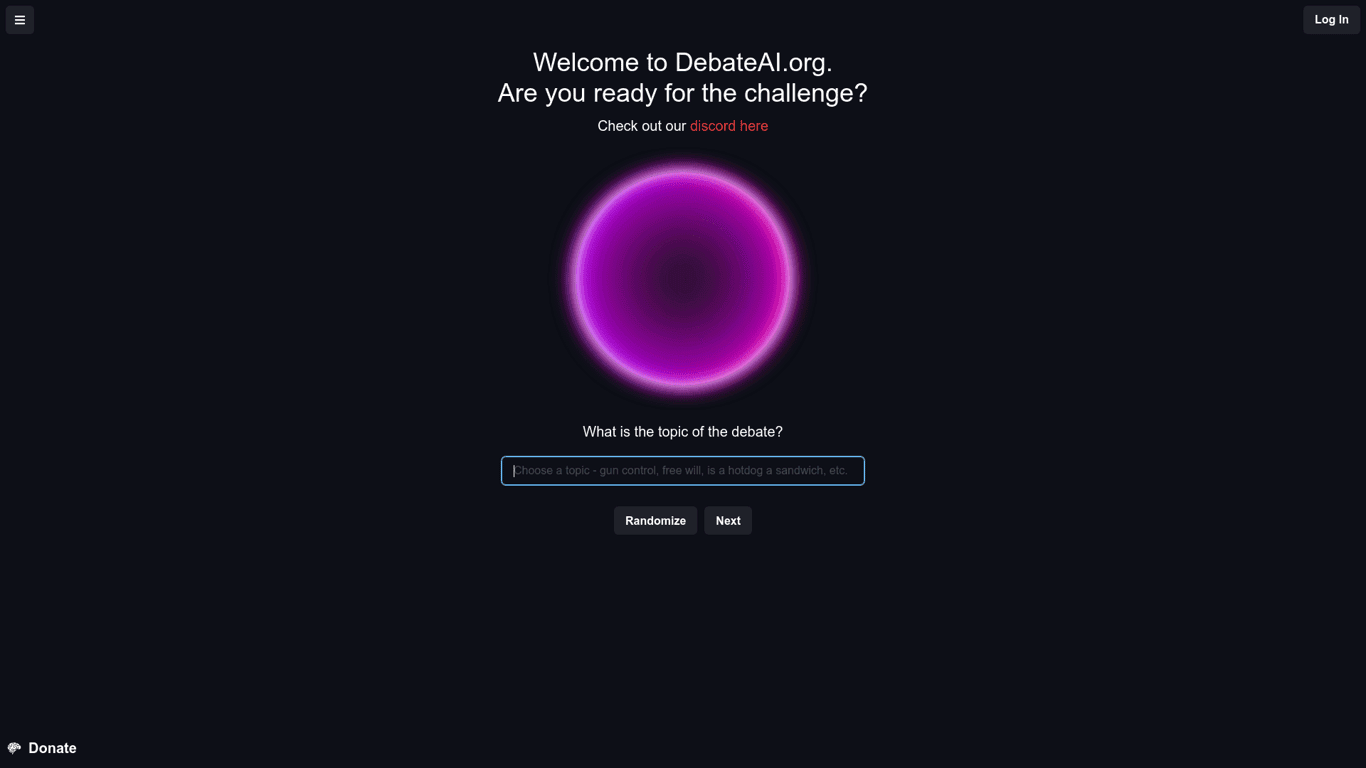 DebateAI screenshot