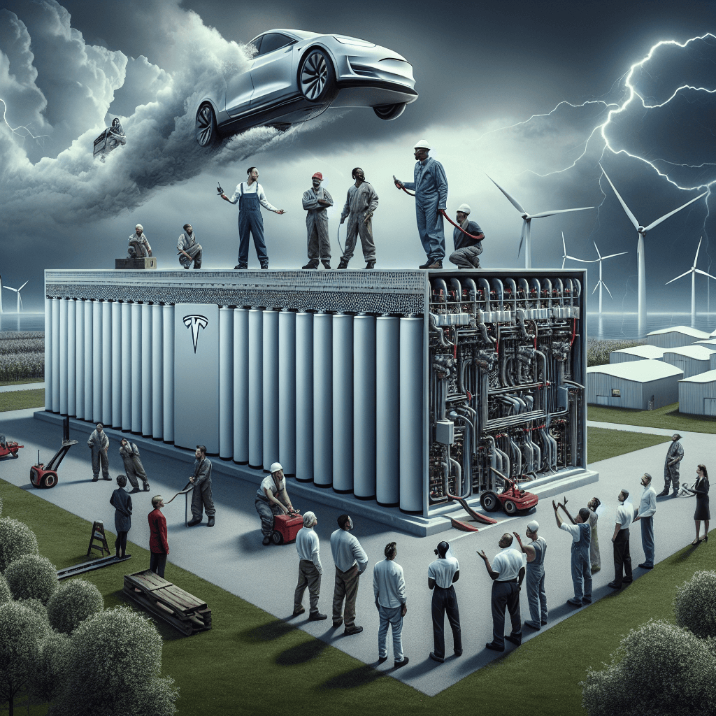 Tesla's Megapack Supercharger Sparks Union Tensions in Sweden!
