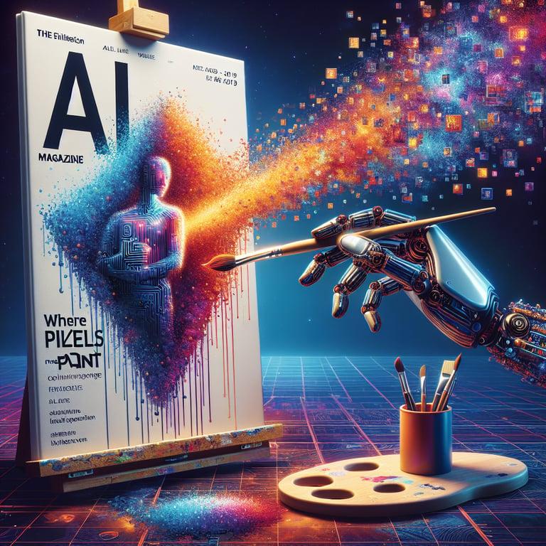 Banner for Unveiling *The AI Art Magazine*: Where Pixels Meet Paint