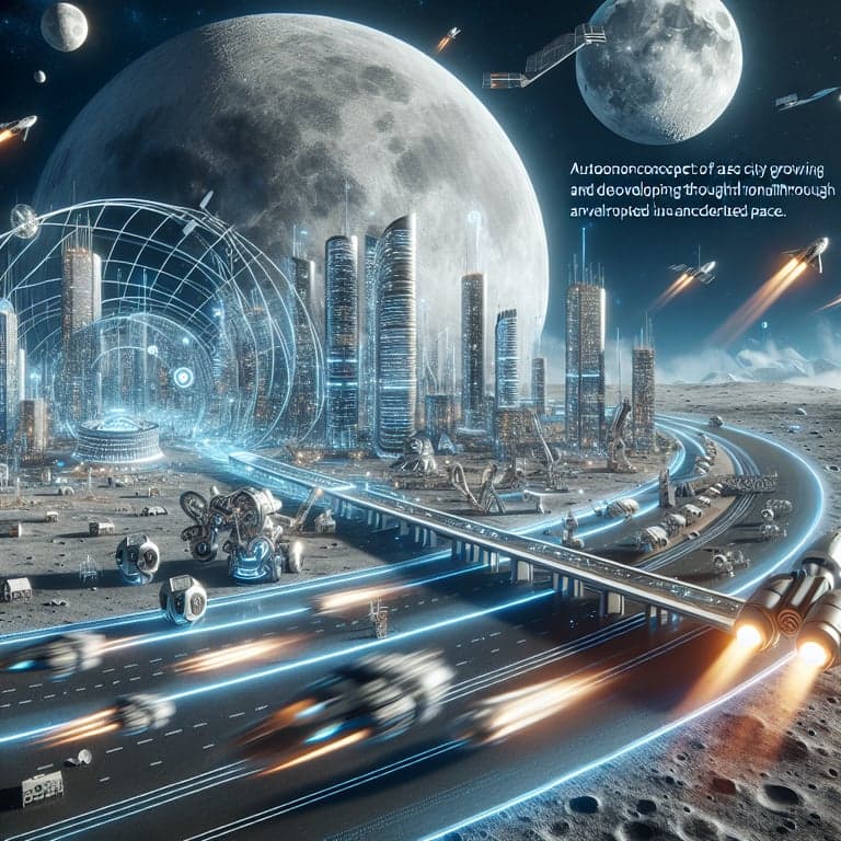 Banner for SpaceX Takes the Fast Lane to the Moon: Musk Aims for a 'Self-Growing City'
