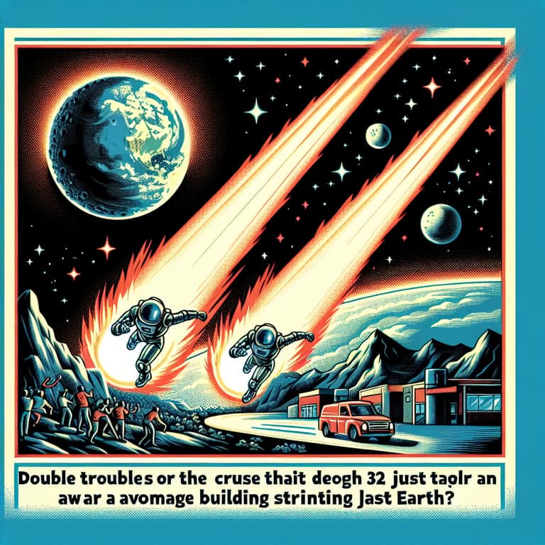 Double Trouble or Just Plain Fun? Asteroids 32 Times the Height of George Washington Zip Past Earth!