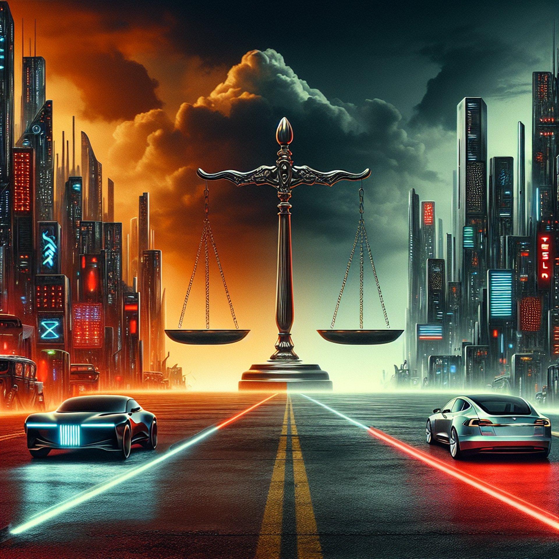 Banner for Epic Showdown: 'Blade Runner 2049' Meets Tesla in Legal Battle Royale!