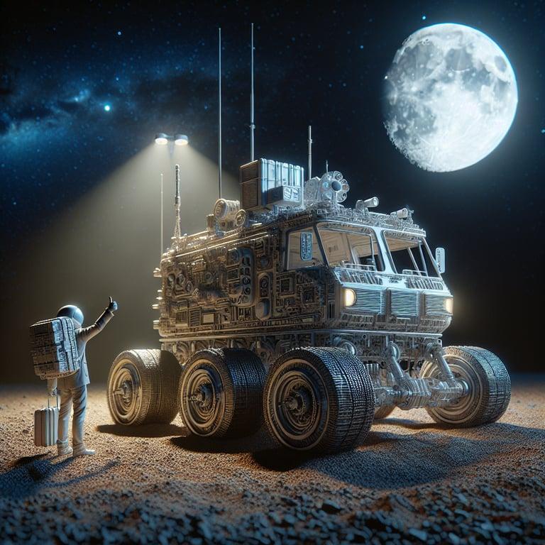 Banner for NASA's Epic New Moon Rover Stranded: The Hitchhiker with No Ride to the Moon