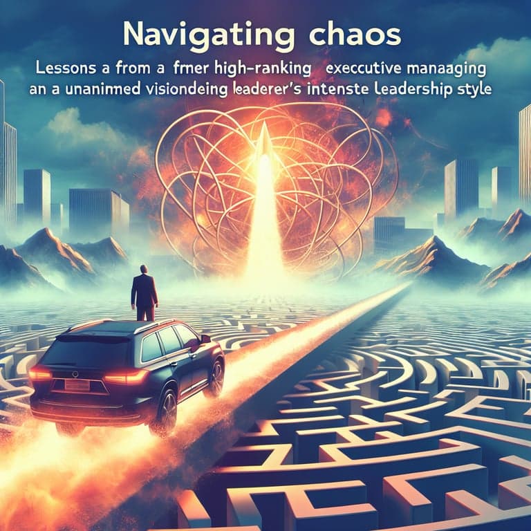 Banner for Navigating Chaos: Lessons from Tesla's Former President on Managing Elon Musk's High-Pressure Leadership