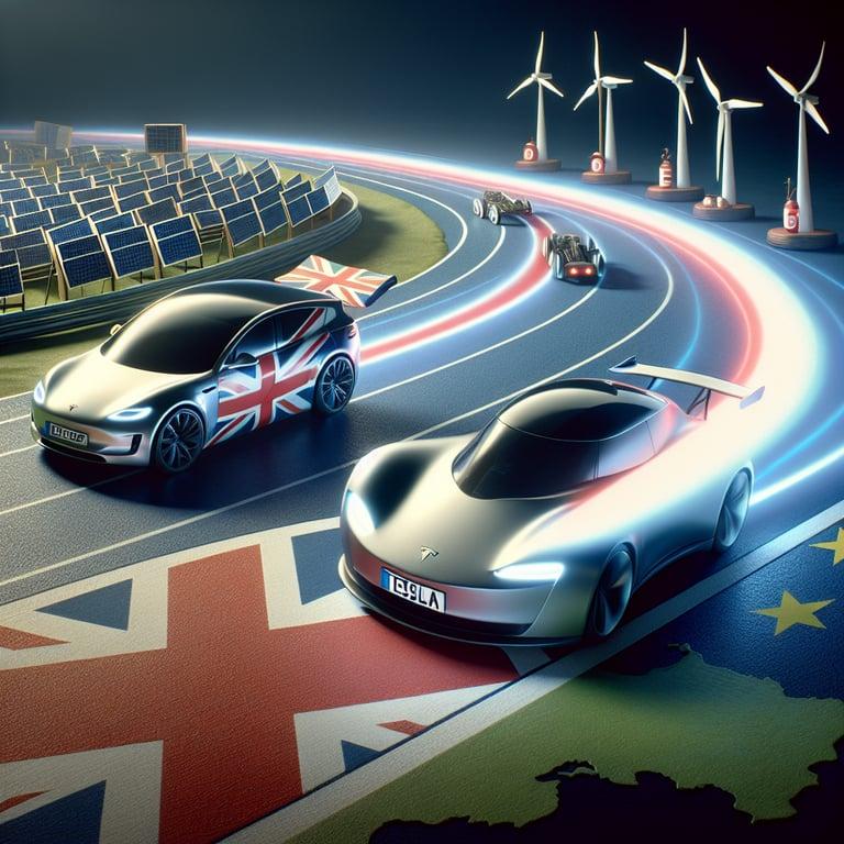 Banner for Tesla Sales Tank in the UK and Germany as European Rivals Surge Ahead