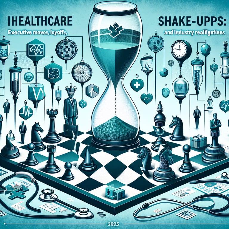 Banner for Healthcare Shake-Ups: Executive Moves, Layoffs, and Industry Realignments in 2025!