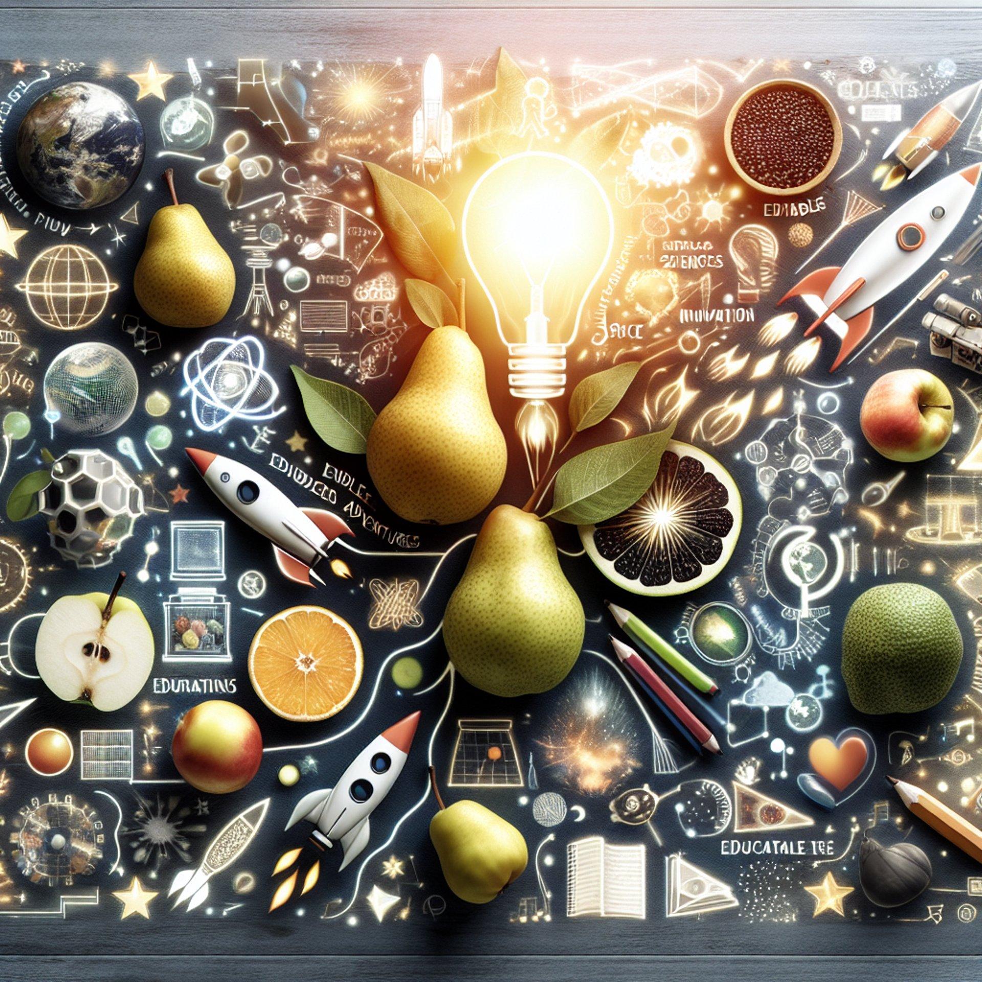 Banner for NASA's Edible Adventures: Pears and Space Sciences Unite in Innovative Education