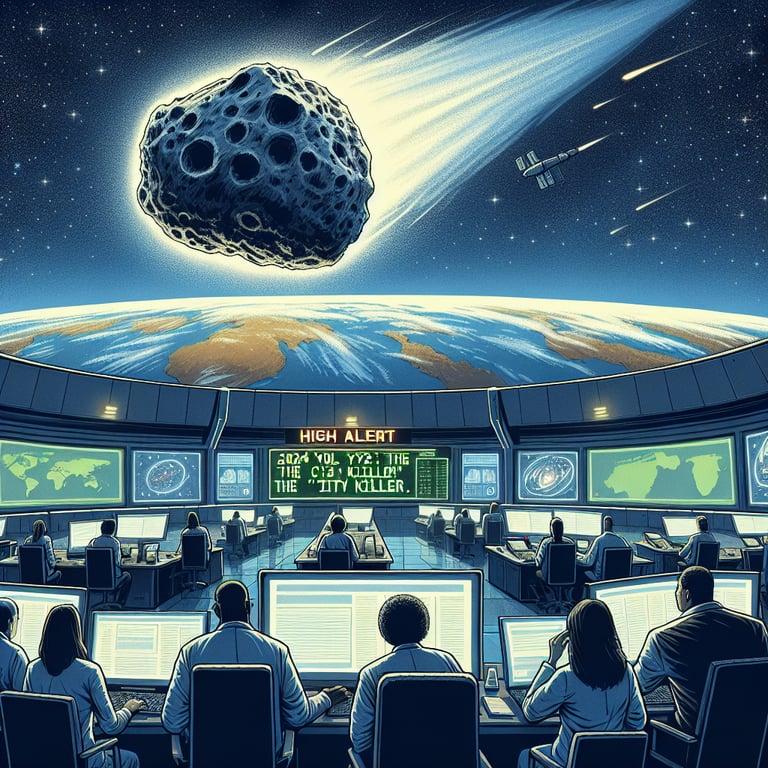 Banner for Asteroid 2024 YR4: The 'City Killer' with a 3.1% Earth Impact Chance Puts NASA on High Alert!