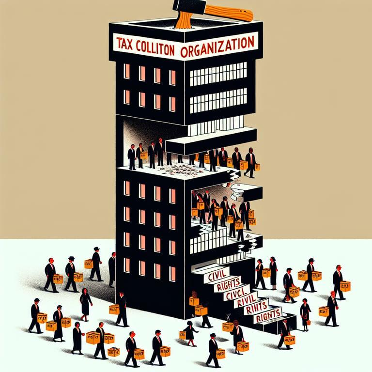 Banner for Mass Layoffs Hit IRS: Civil Rights Office First to Feel the Ax