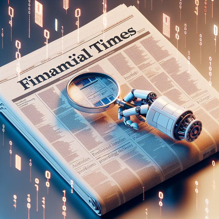 Banner for Financial Times Embraces AI for Cutting-Edge Content Curation