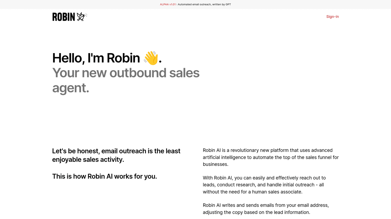 Robin AI screenshot
