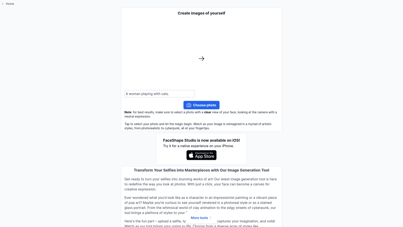 Faceshape screenshot