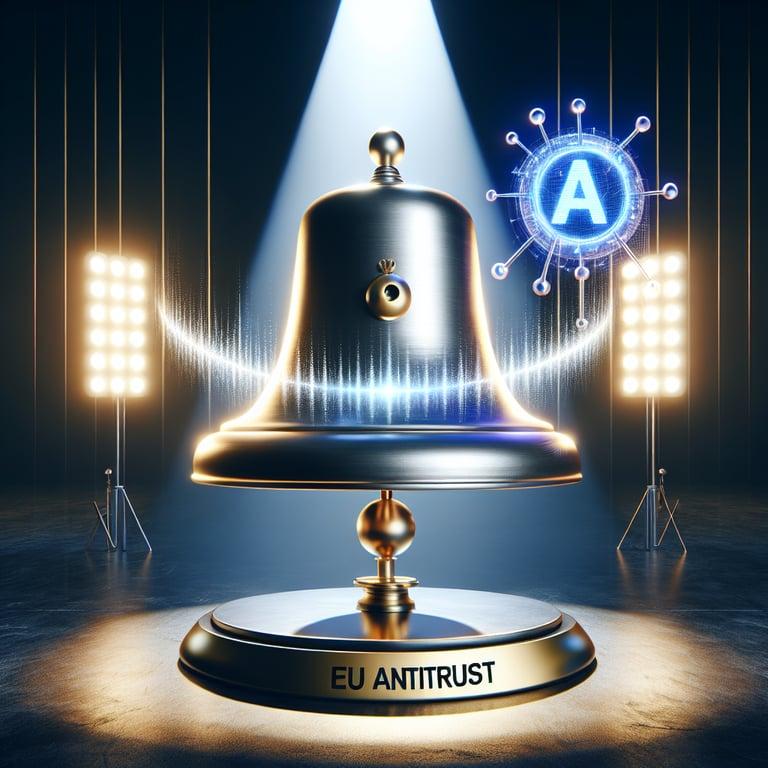 Banner for EU's Antitrust Alarm Bells Ring for Google: Spotlight on AI Practices