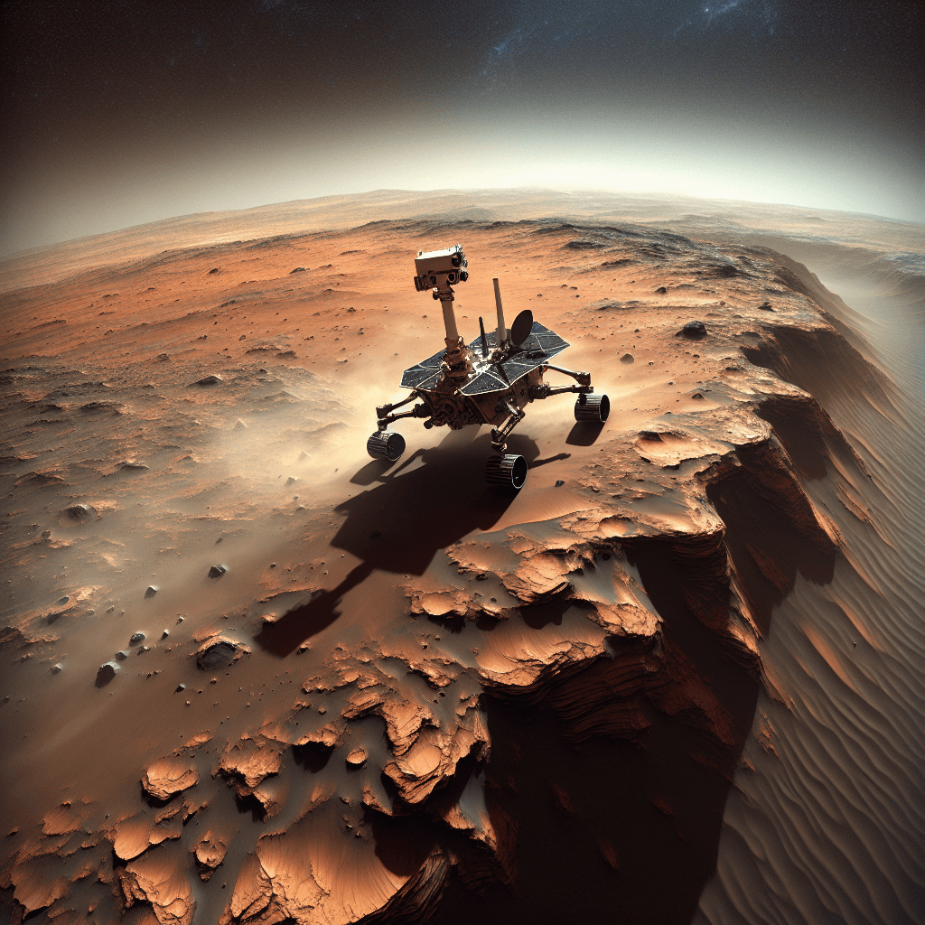 HiRISE Captures Curiosity in Action: Historic Snap of Mars Rover Driving