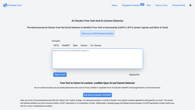 Thumbnail image for AI Checker Tool