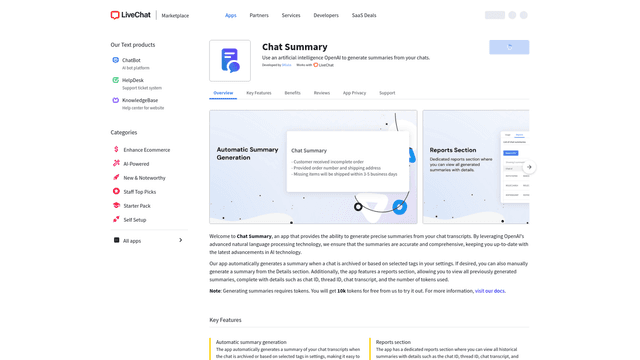 Thumbnail image for Chat Summary