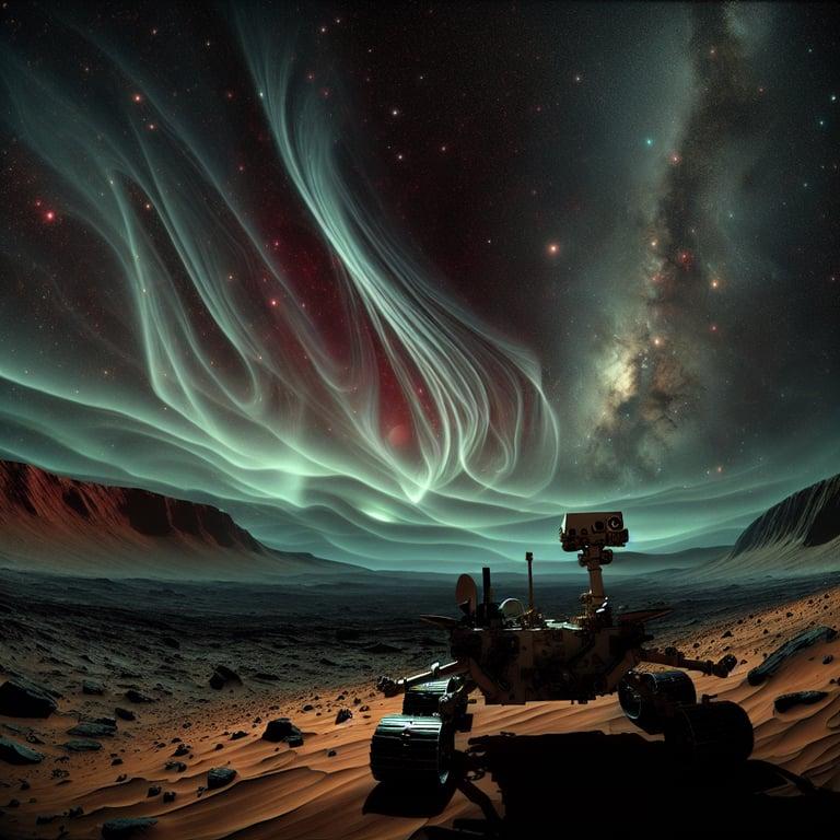 Banner for Perseverance Rover Snaps Stunning Shot of Deimos Alongside Martian Aurora