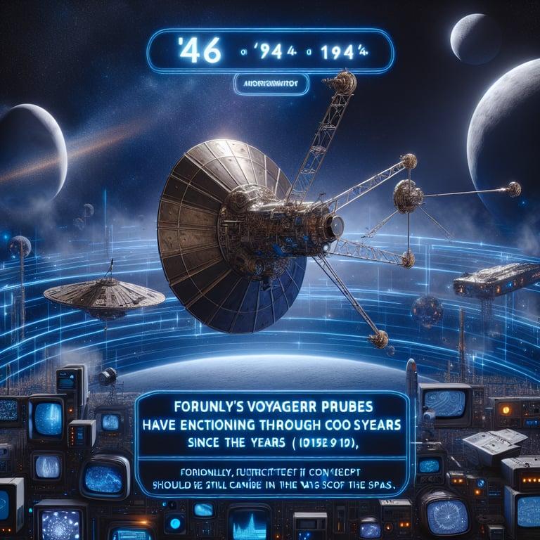 Banner for NASA's Voyager Probes: Still Rocking the Cosmos after 46 Years!