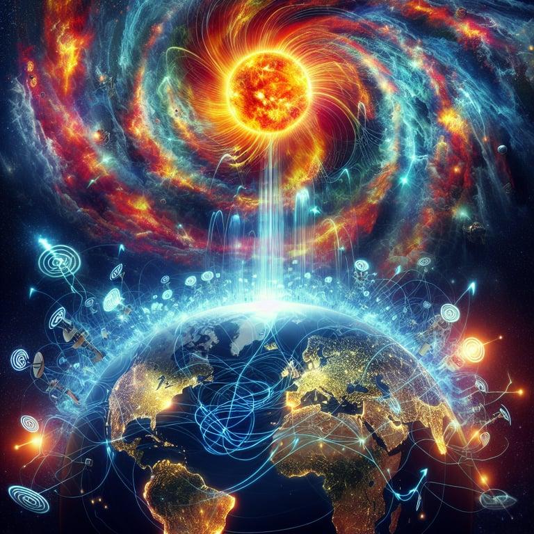 Banner for Massive Solar Storm Disrupts Global Communications