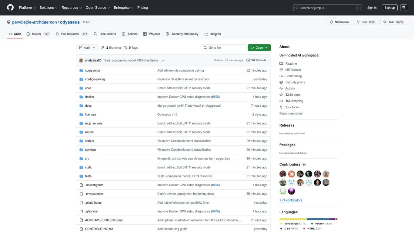 Odysseus screenshot
