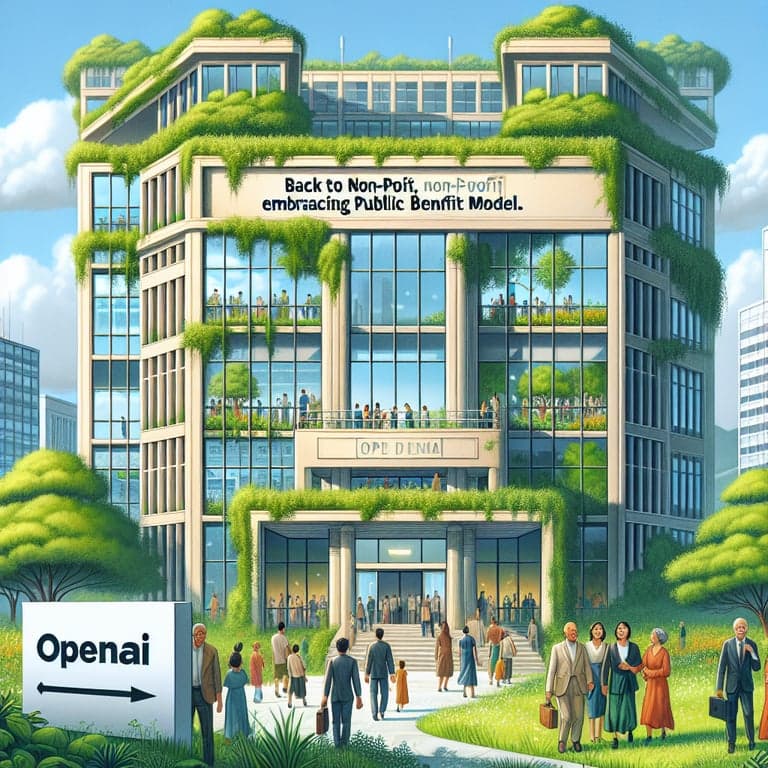 OpenAI Hits Reverse: Back to Non-Profit, Embracing Public Benefit Model