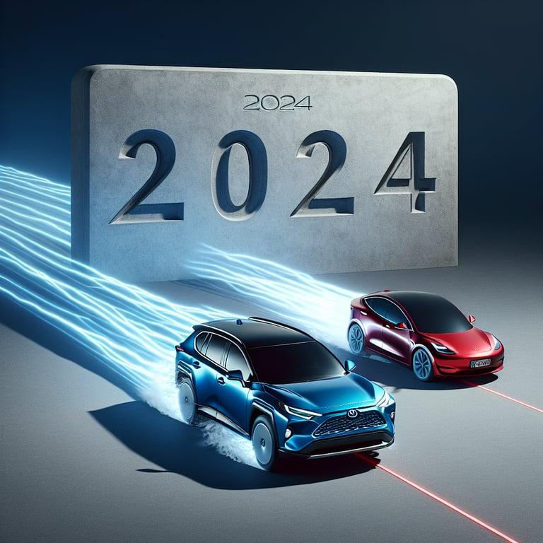Banner for Toyota RAV4 Cruises Past Tesla Model Y: 2024's Best-Selling Car Shockwave!