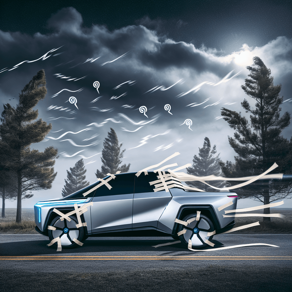 Tesla's Cybertruck Hit by Wind Noise Woes: Tape Suggested as Temporary Solution