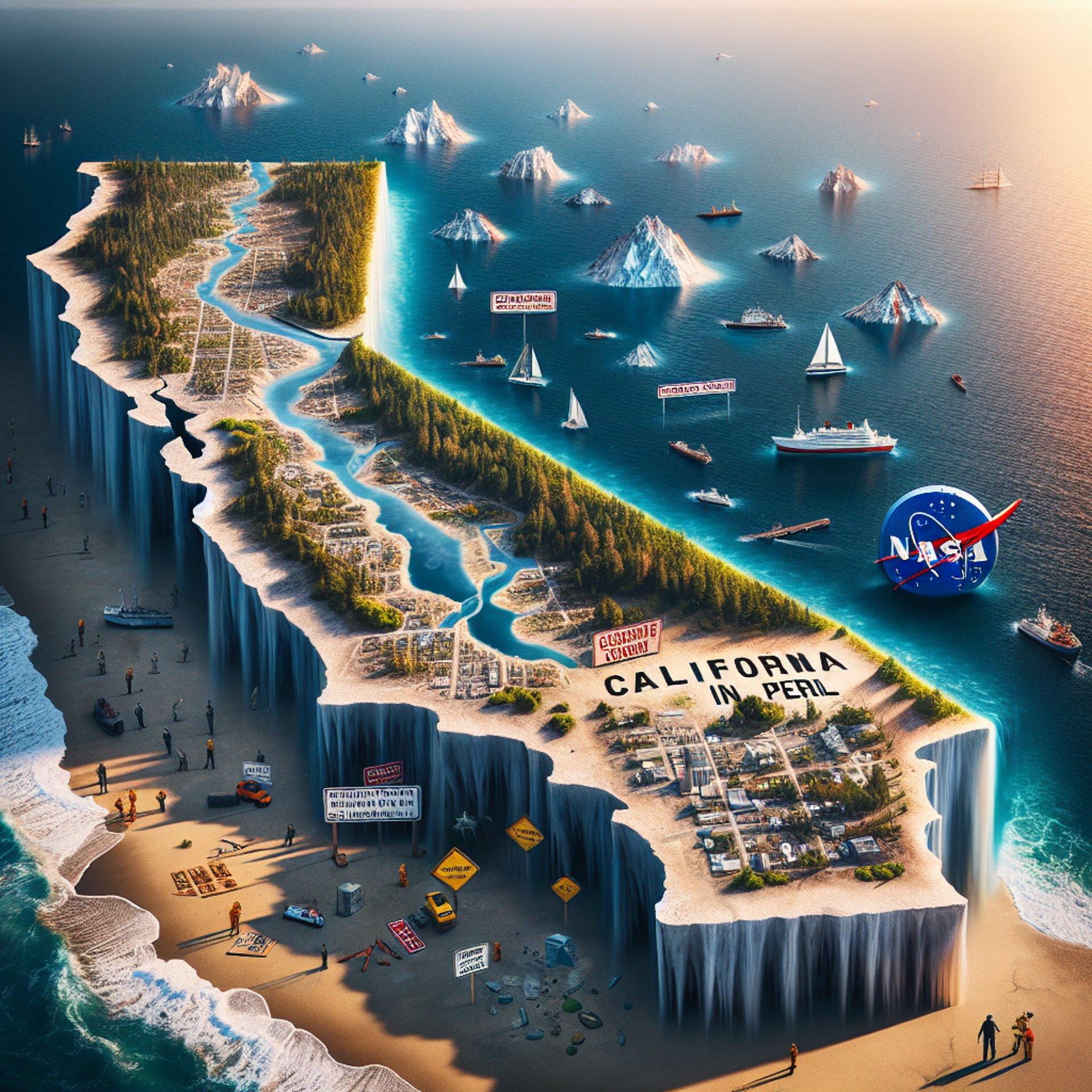 Banner for NASA Unveils Sinking Cities Crisis: California Coastlines in Peril!