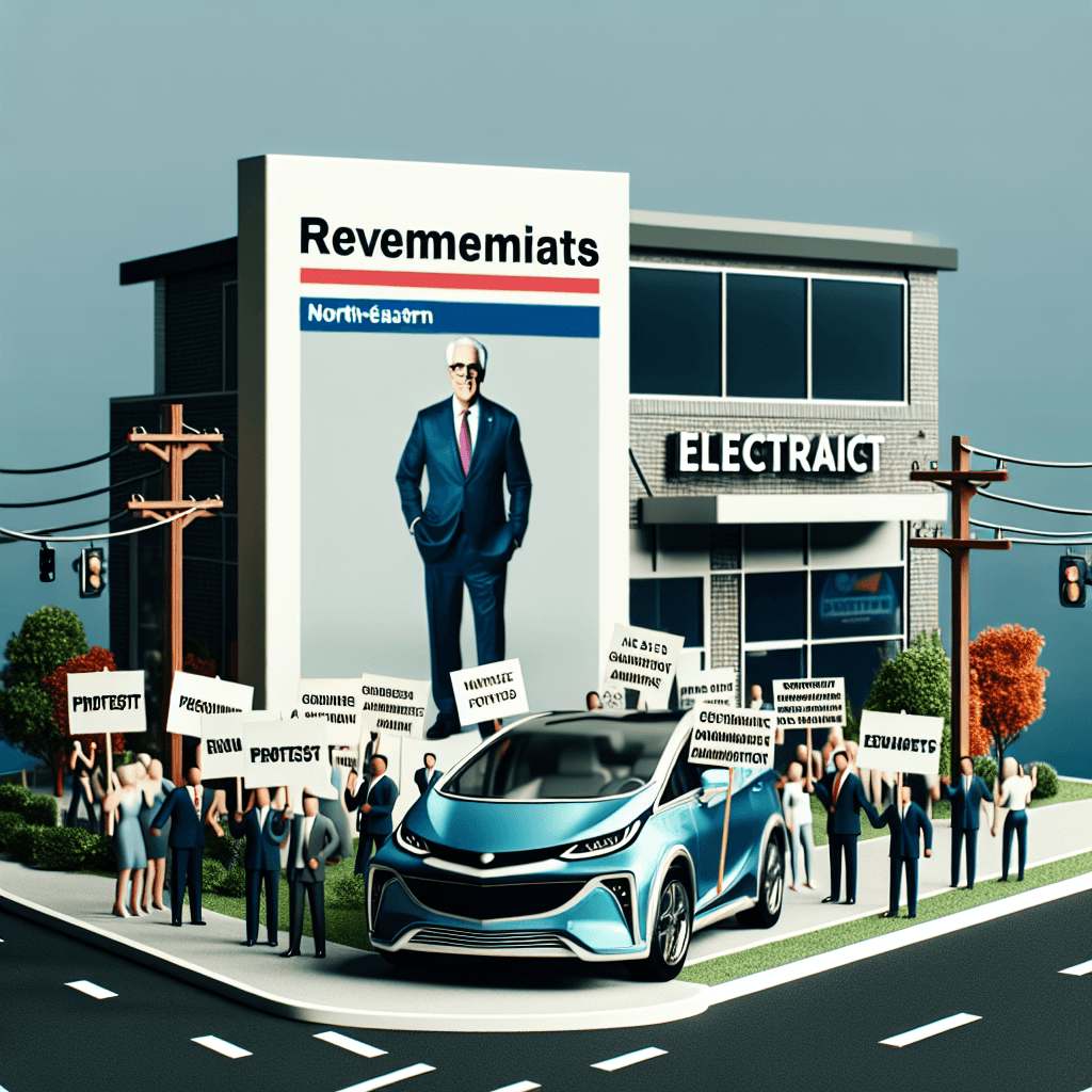Vermonters Stage Protest Against Elon Musk & Trump Administration at Tesla Dealership