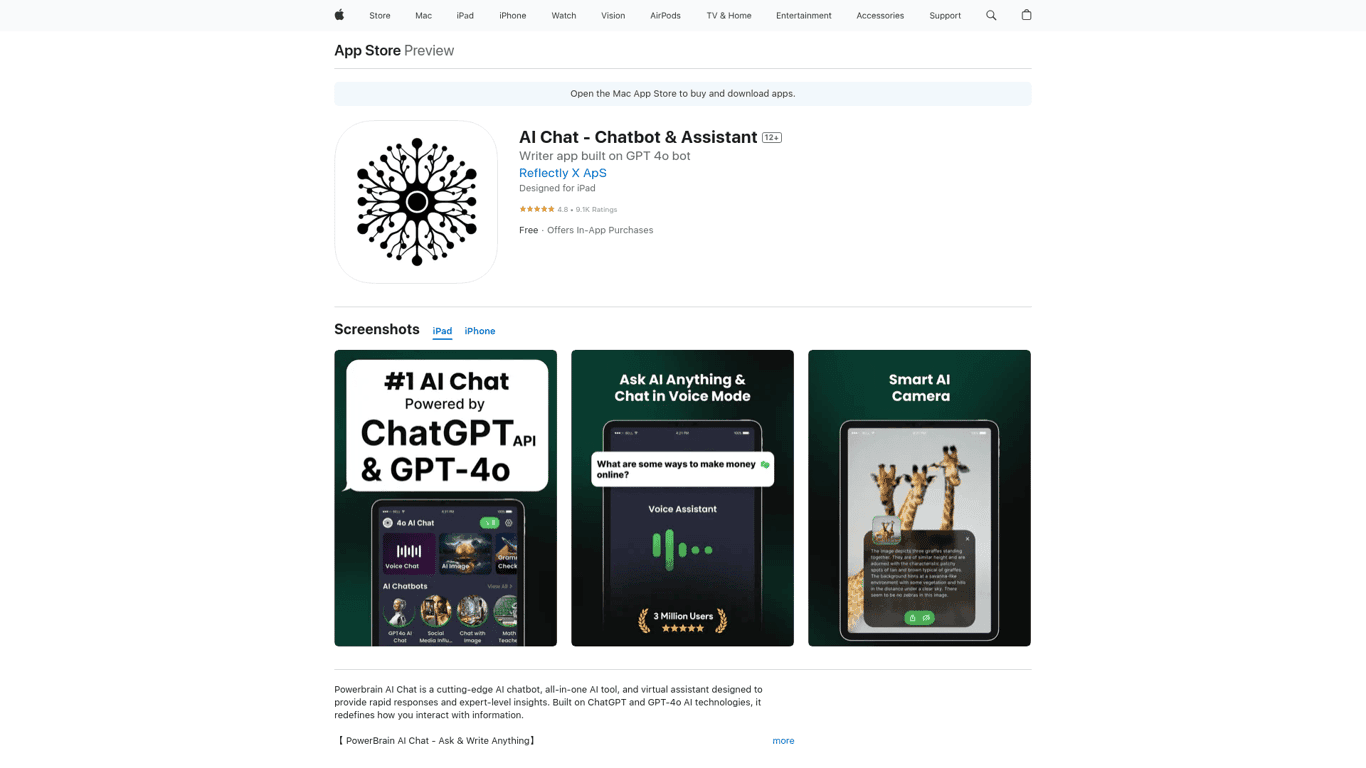 ‎Chat AI Chatbot Assistant Plus screenshot