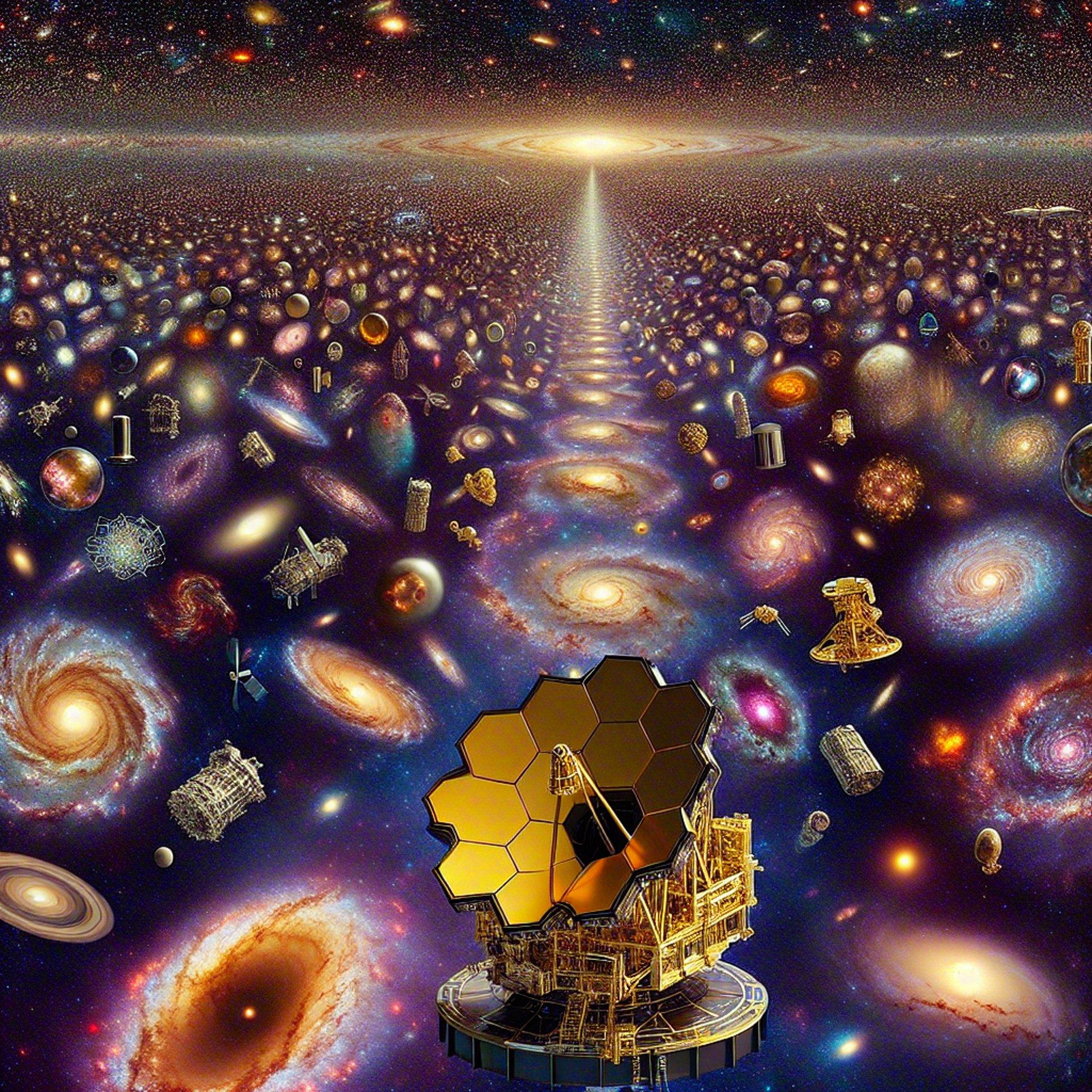 Banner for NASA's Webb Telescope Uncovers 300 Mysterious Objects Challenging Cosmic Models