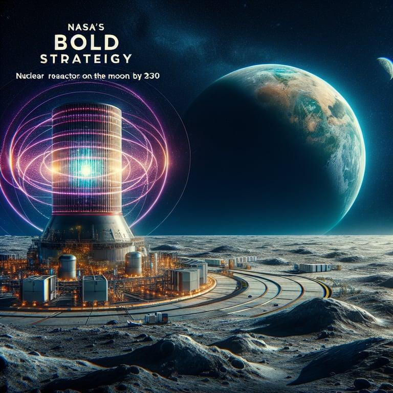 Banner for NASA's Bold Strategy: Nuclear Reactor on the Moon by 2030