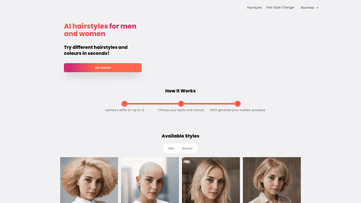 AIHairStyles screenshot
