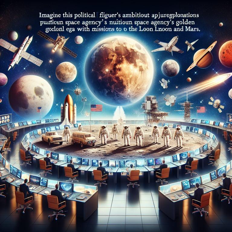 Banner for Trump's Bold Space Ambitions: Reviving NASA's Glory Days with Lunar and Mars Missions