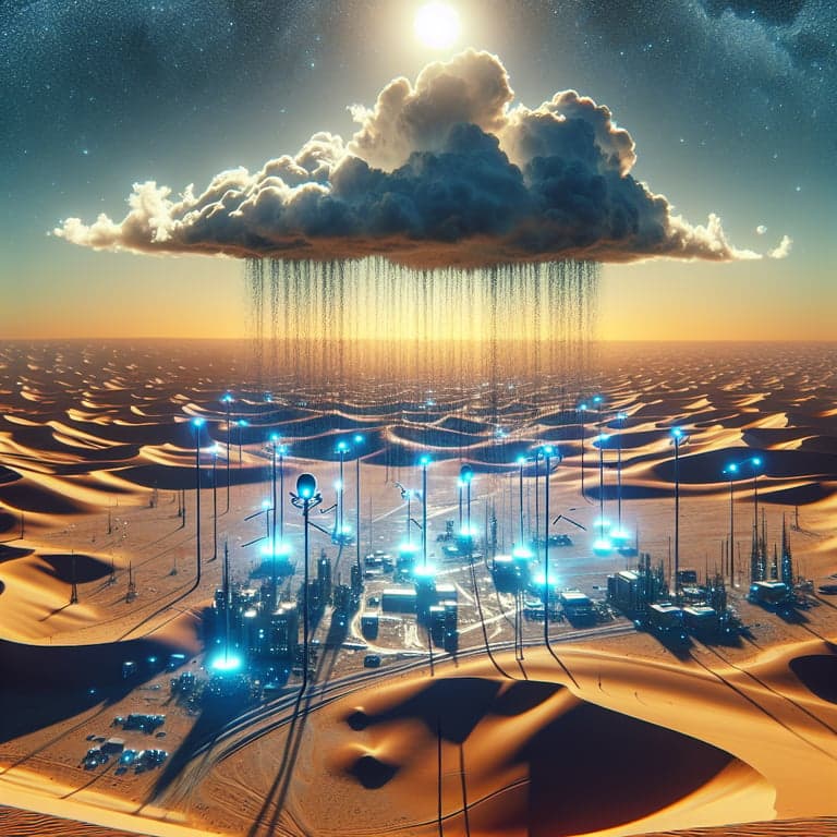 AI Unleashes Downpours in the Desert: UAE's Rainfall Tech Leap