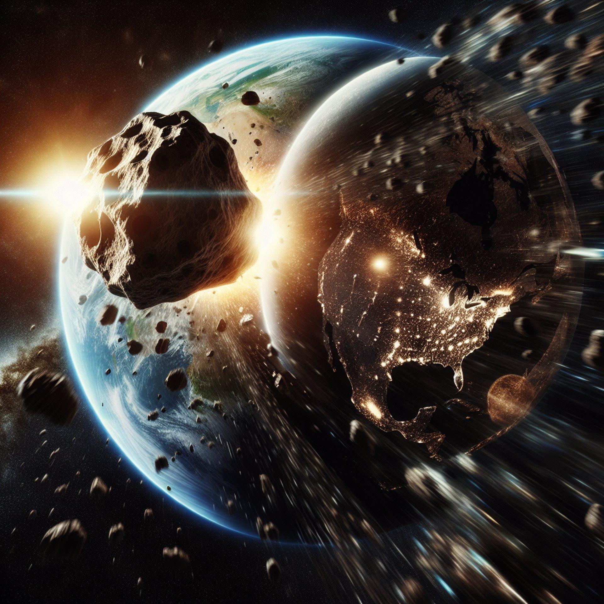 Banner for Asteroid 2014 TN17 - A Heavenly Giant Heads Earth's Way!