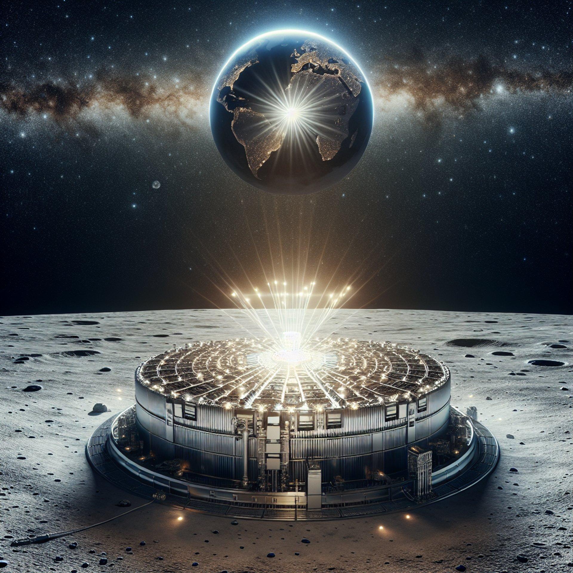 Banner for NASA Plots to Light Up the Moon with 100-Kilowatt Nuclear Reactor by 2030!