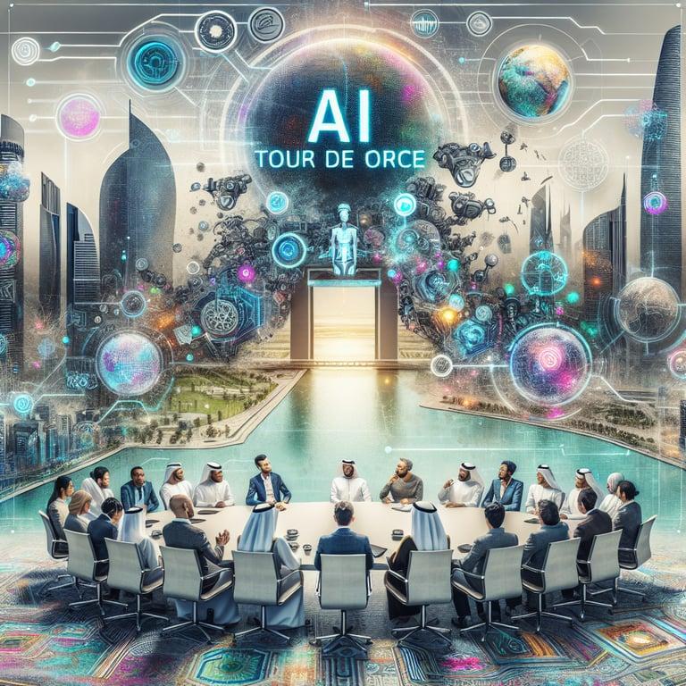 Banner for AI Tour de Force: U.S. Deliberates Strategic Innovations in Abu Dhabi