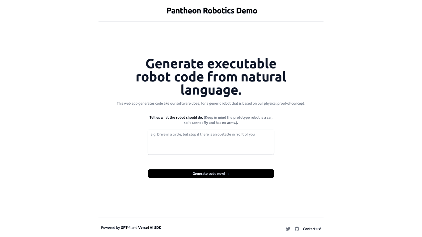 Pantheon Robotics screenshot