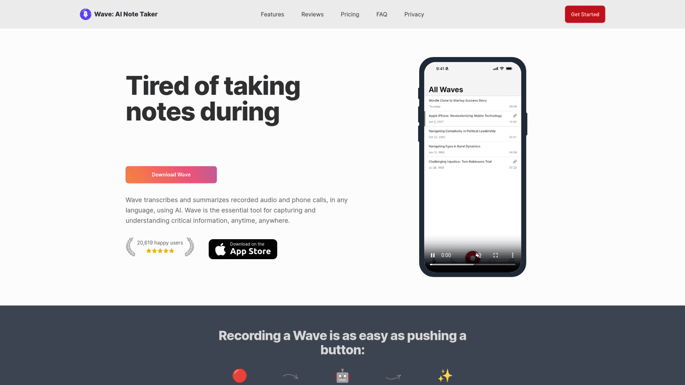 Wave screenshot