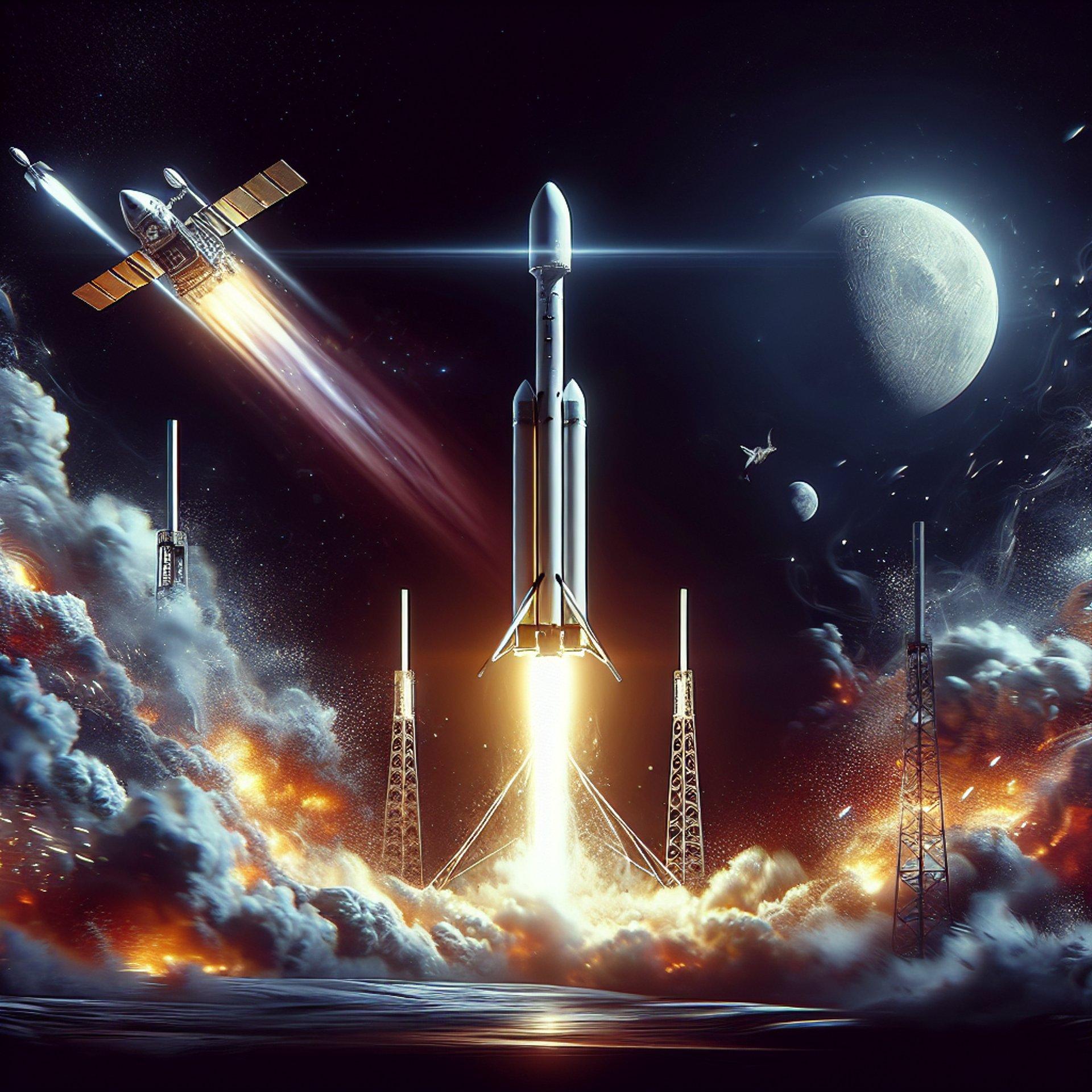 Banner for SpaceX Falcon 9 Blasts Off with Private Moon Lander and NASA's Lunar Water Hunter