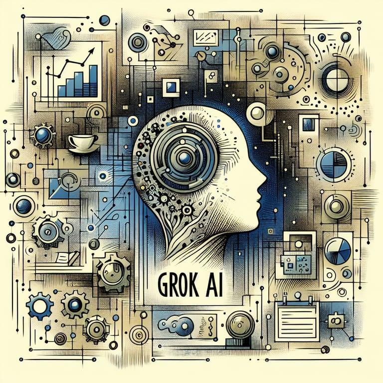 Banner for Elon Musk's 'Grok AI' - Living Up to Its Name in Grossness!
