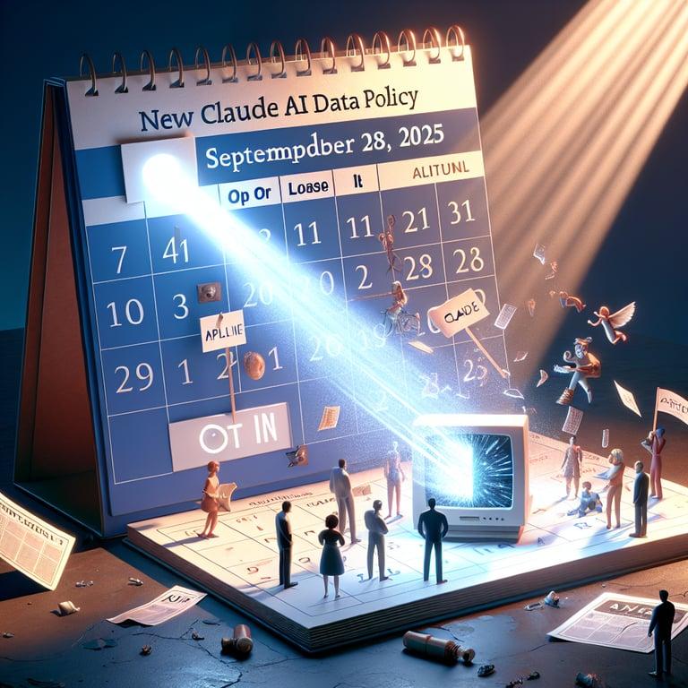Banner for Anthropic's New Claude AI Data Policy: Opt In or Lose Access by September 28, 2025!