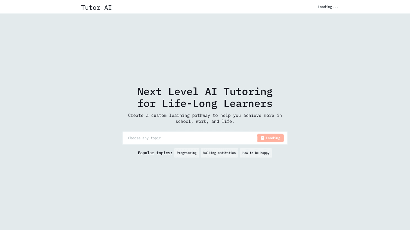 TutorAI screenshot