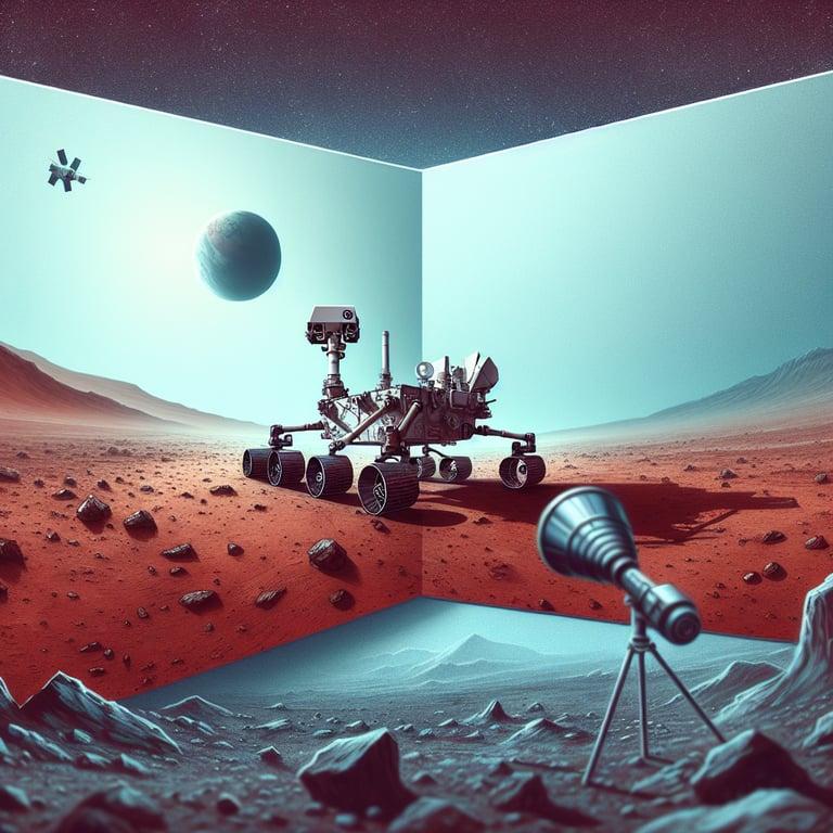 Banner for Curiosity Rover Takes a Drive: NASA's Orbiter Captures Historic Moment on Mars!